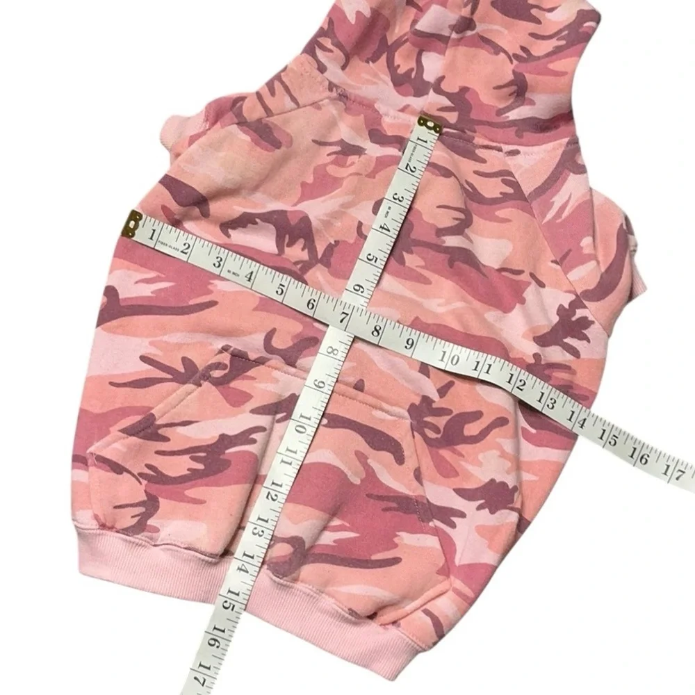 Pink Camo Dog Hoodie Sweatshirt